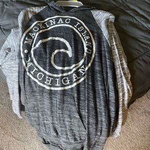 Mackinac island hooded long sleeve